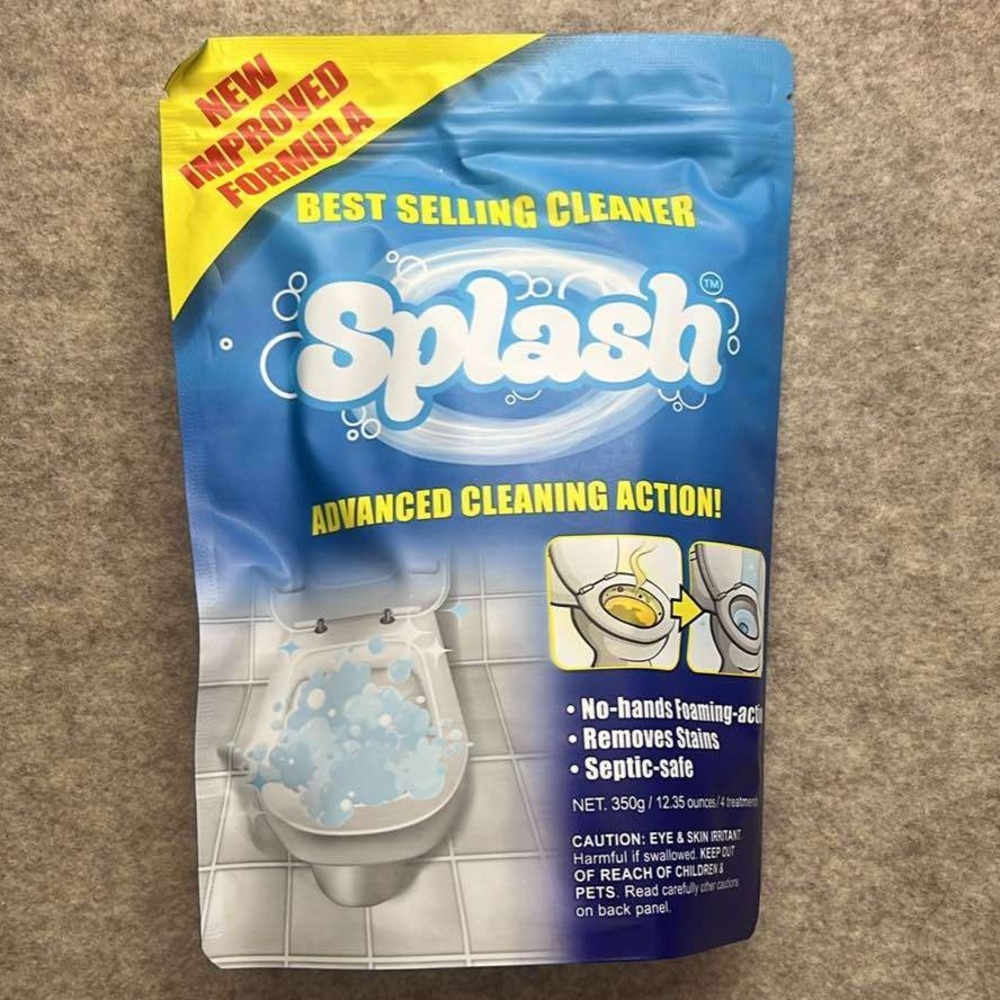 Splash Foam Advanced Cleaning Action Toilet & Sink Cleaner 350g 4 Treatments